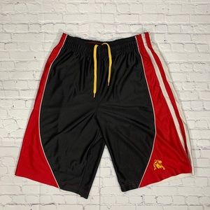 AND1 Black/Red Basketball Shorts             B1